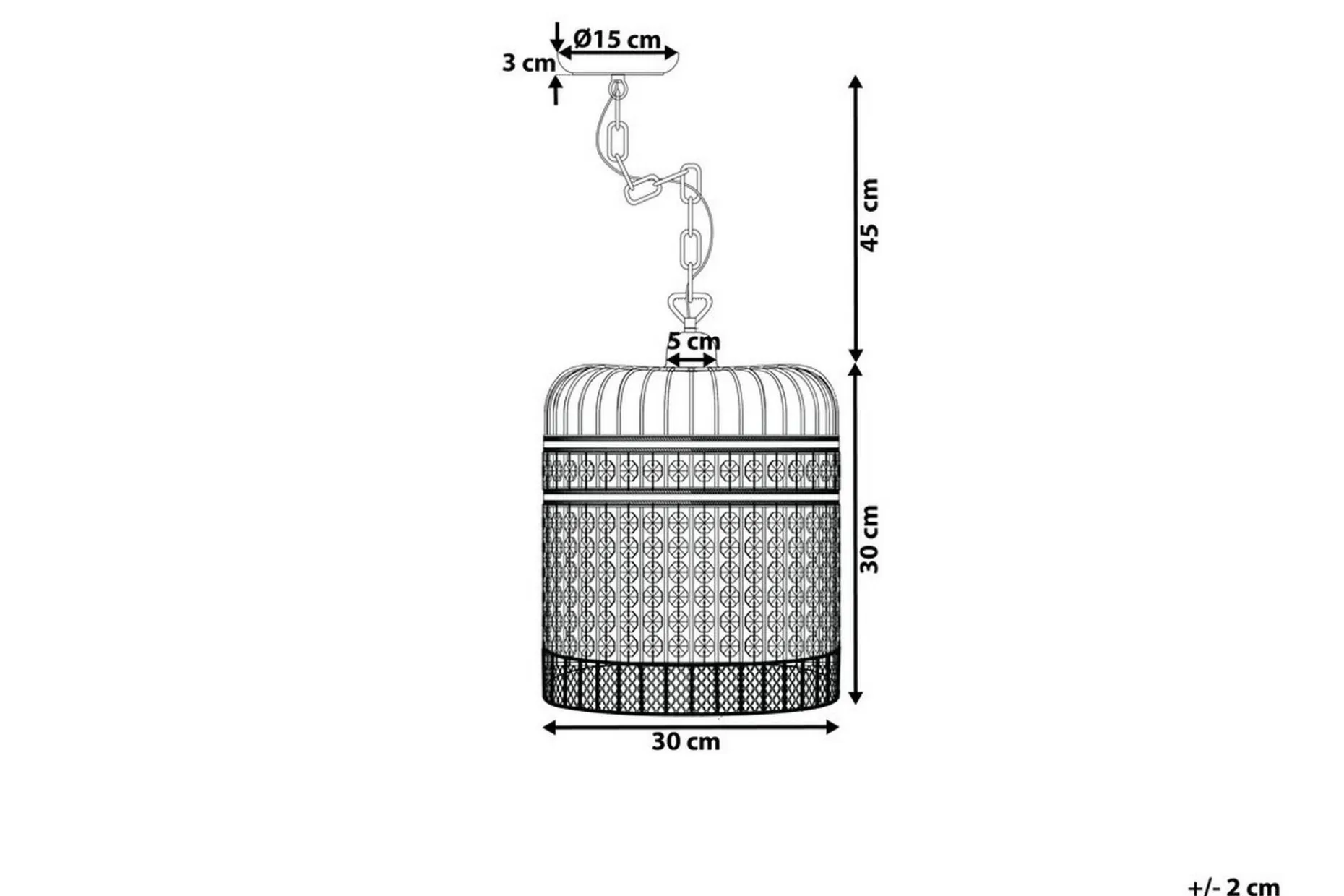 Celon Taklampe 30 cm