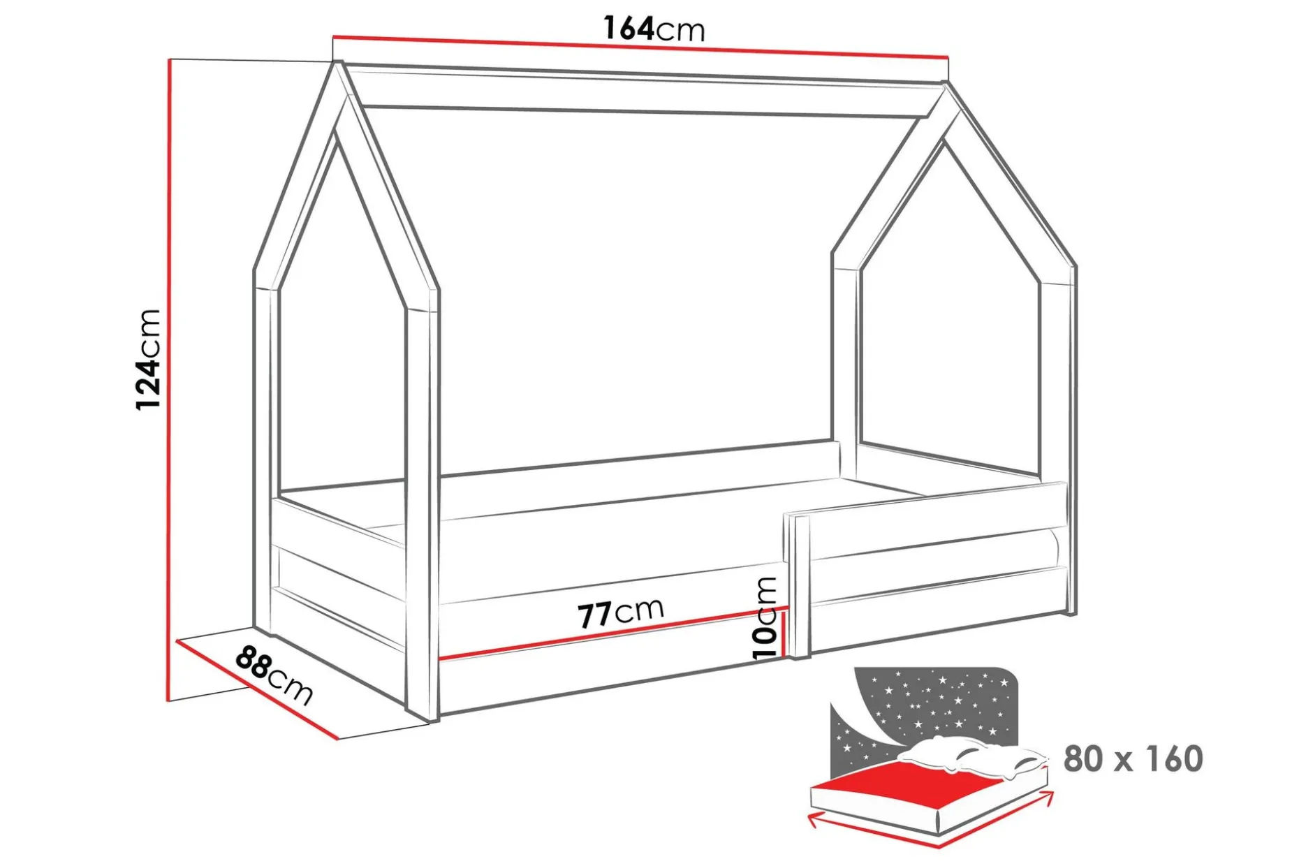 Cenon Sengeramme 80x160 cm