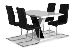 Cesi Spisegruppe 140 cm med 4 Cibus Stol