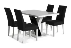 Cesi Spisegruppe 140 cm med 4 Viktor Stol