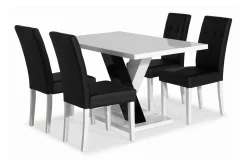 Cesi Spisegruppe 140 cm med 4 Viktor Stol