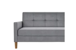 Chaiselong Lilly Lys grå, Fløyel