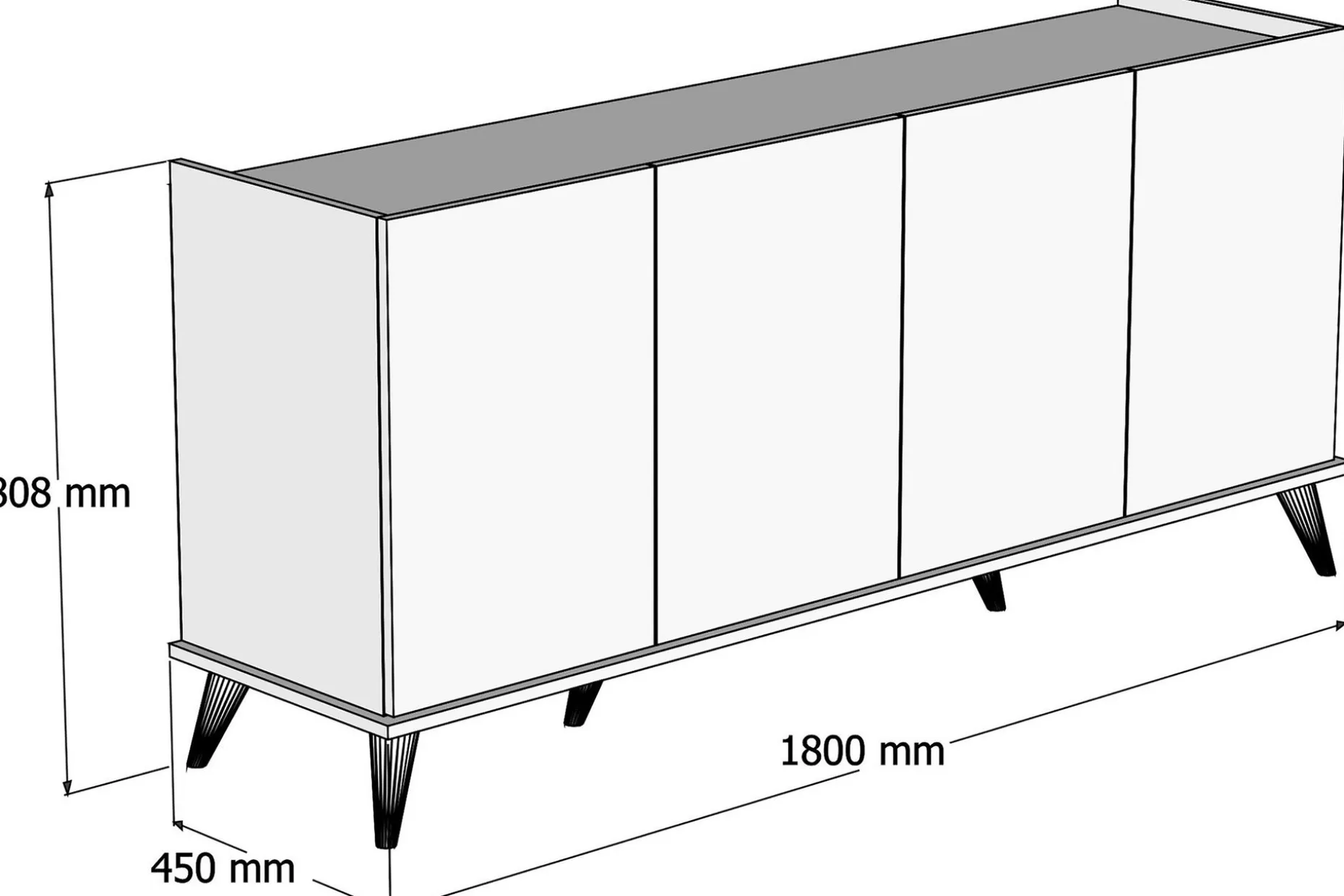 Challur Konsollbord 180 cm