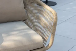 Chania sofagruppe 2-seters sofa + 2 lenestoler med bord utendørs