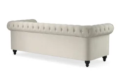 Chesterfield Lyx 3-seter Fløyelssofa – Dyp sofa