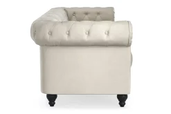 Chesterfield Lyx 3-seter Fløyelssofa – Dyp sofa