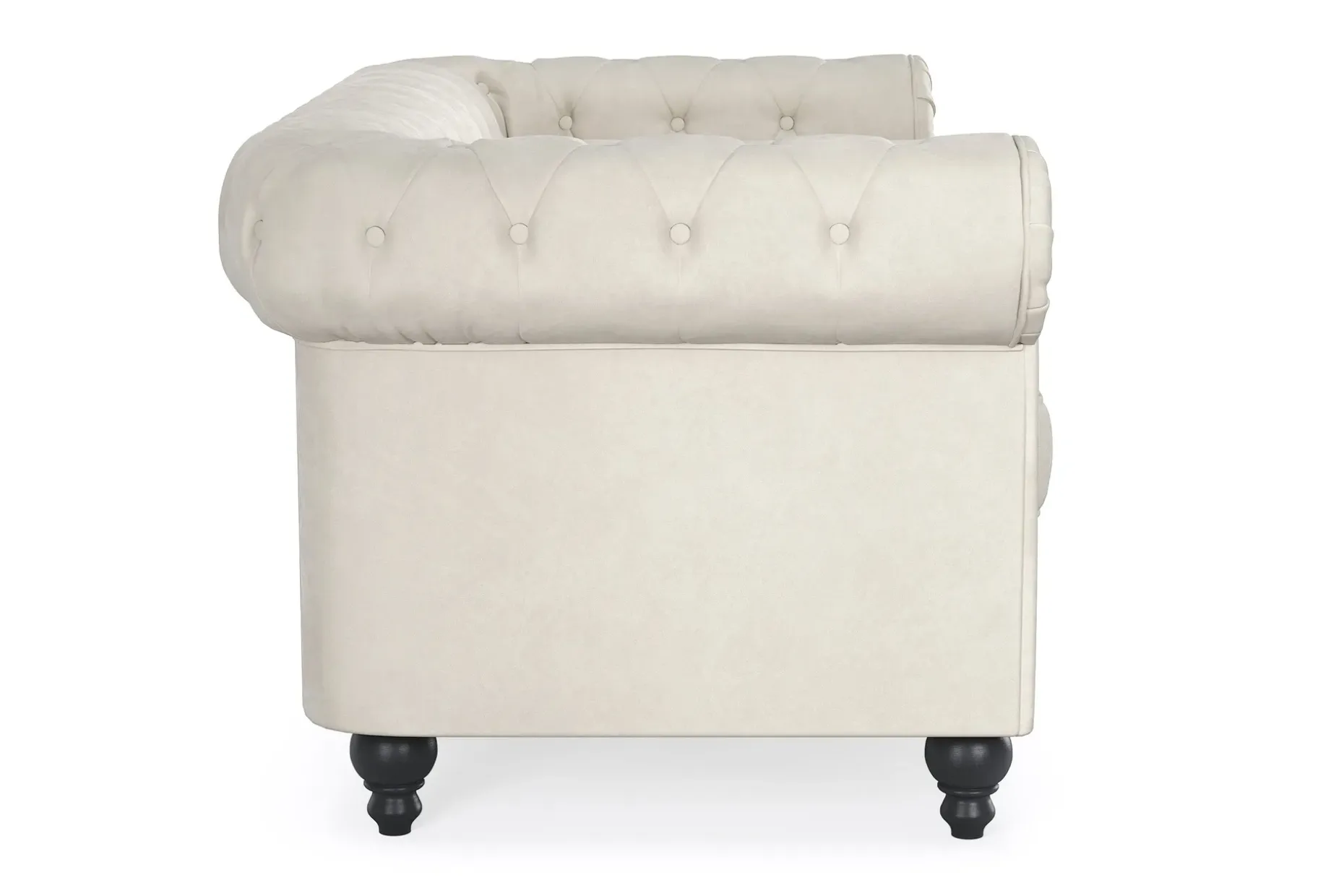 Chesterfield Lyx 2-seter Fløyelssofa – Liten dyp sofa