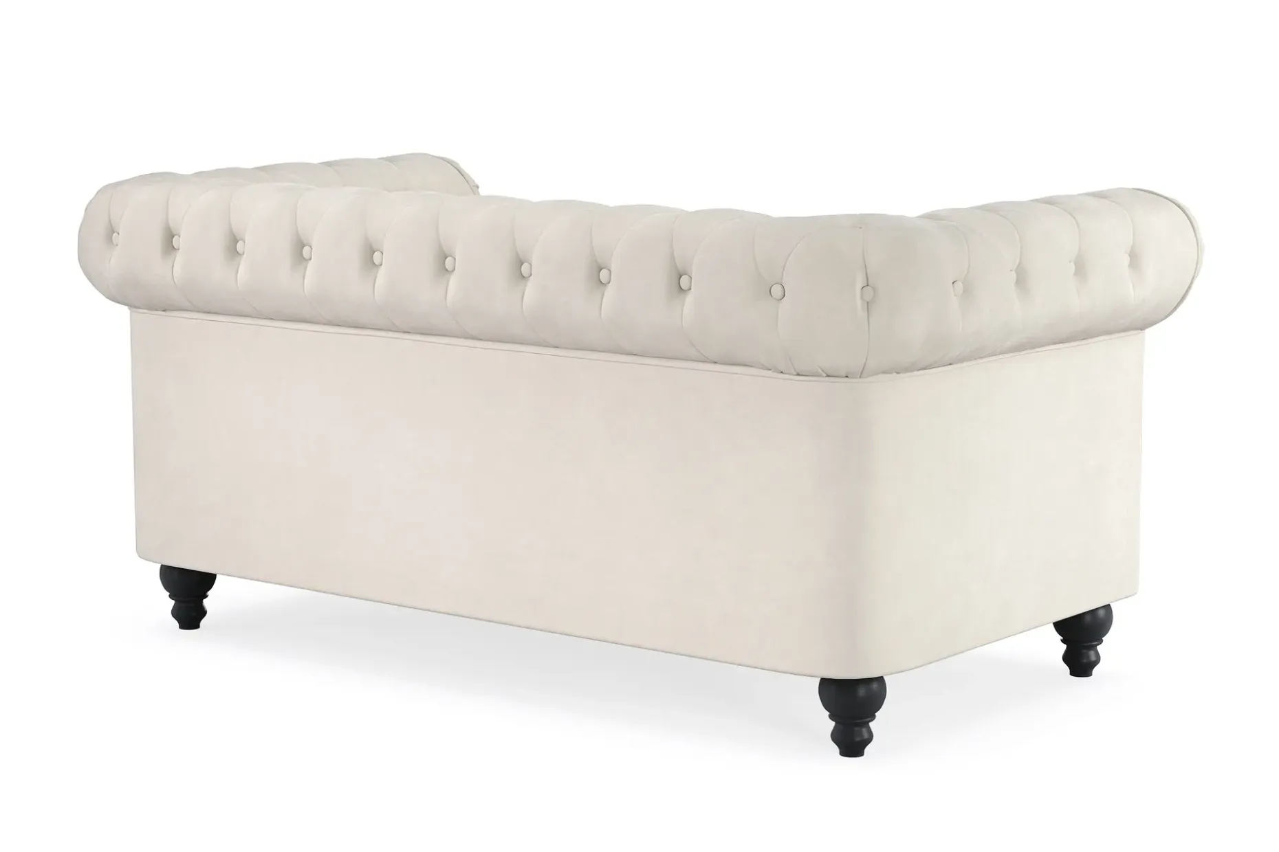 Chesterfield Lyx 2-seter Fløyelssofa – Liten dyp sofa