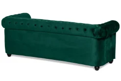 Chesterfield Lyx 3-seter Fremoverbøyd sovesofa i fløyel