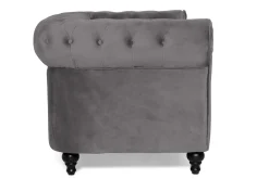 Chesterfield Lyx 2-seter Liten Fløyelssofa – Dyp sofa 160 cm bred