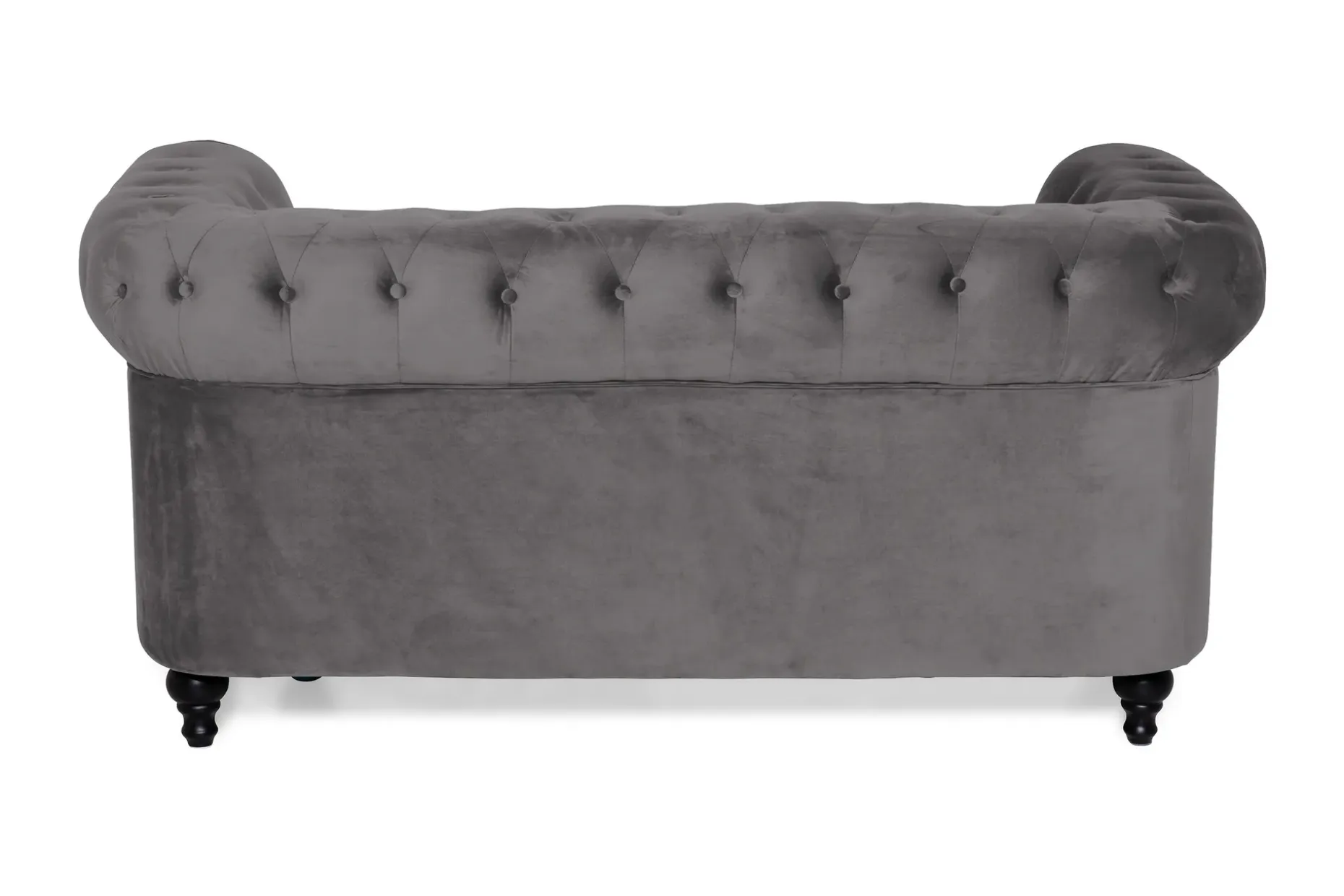 Chesterfield Lyx 2-seter Liten Fløyelssofa – Dyp sofa 160 cm bred
