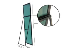 Cheval Mirror Svart