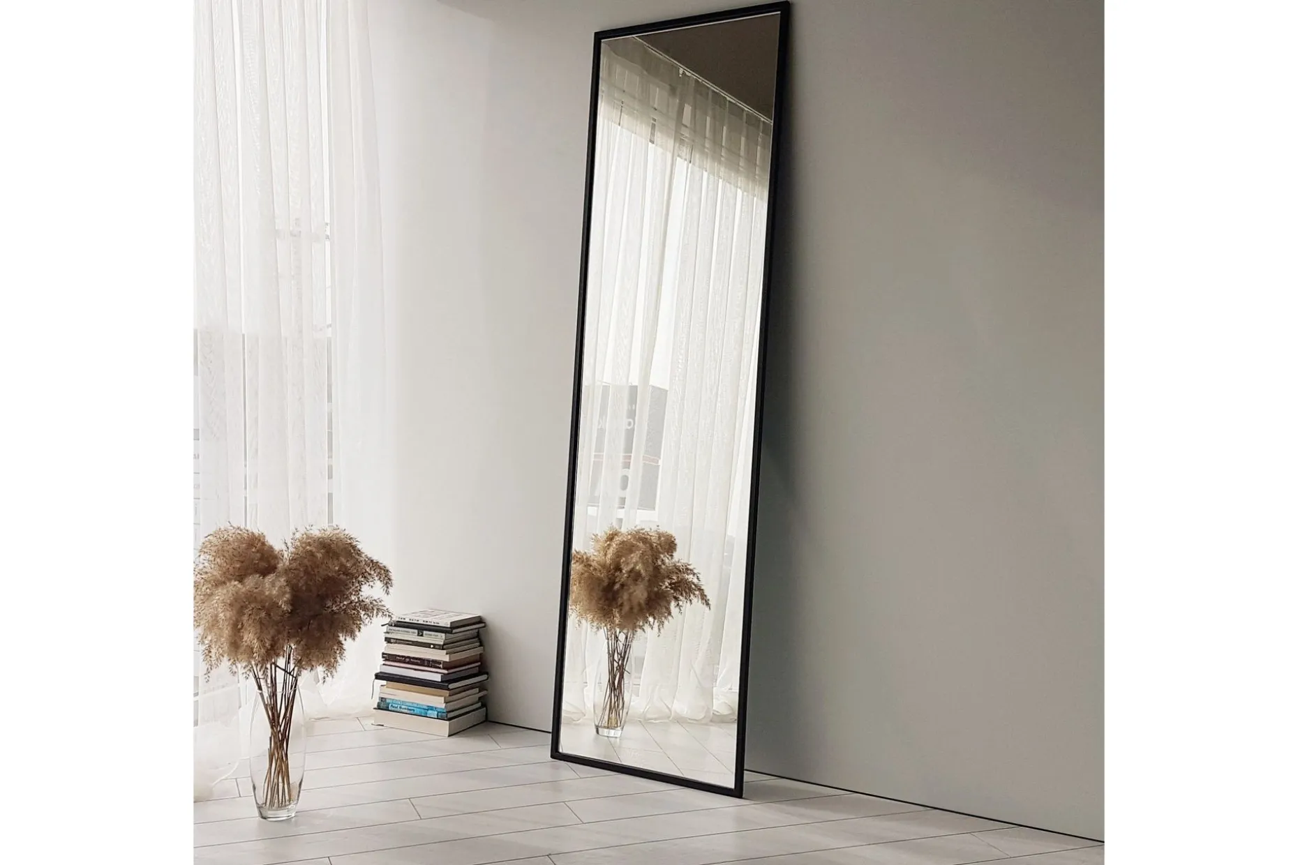Cheval Mirror Svart