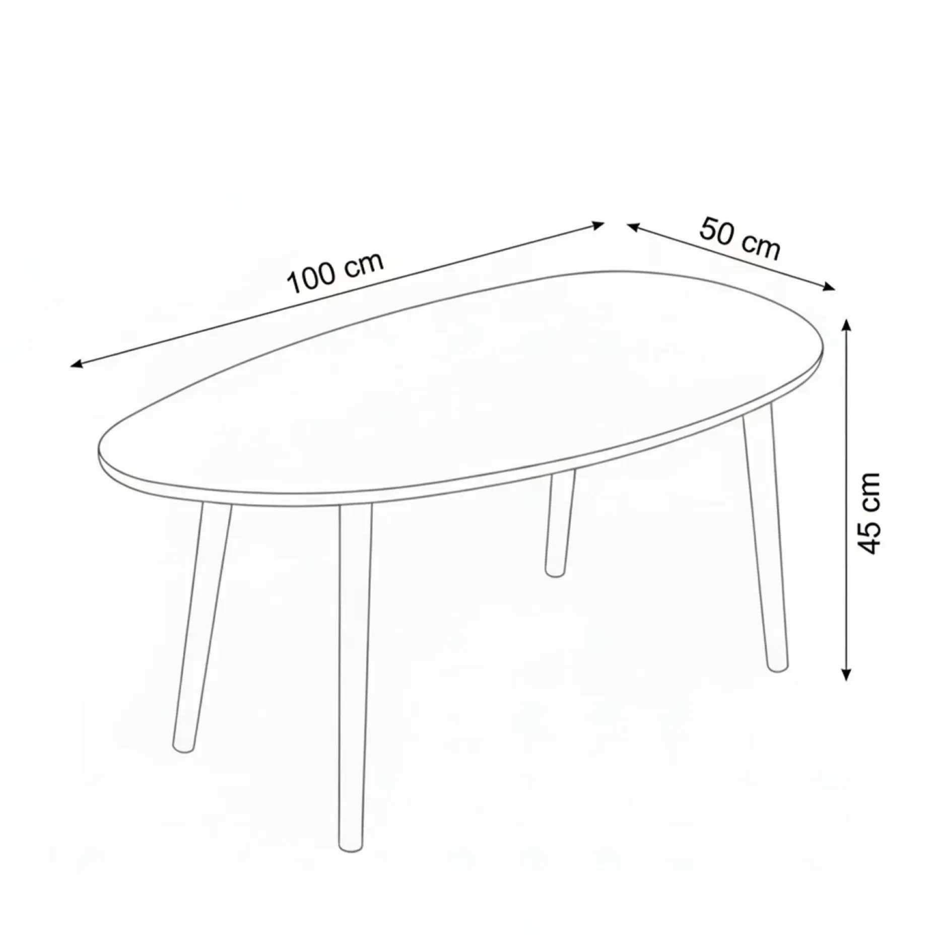 Childress sofabord 100 cm