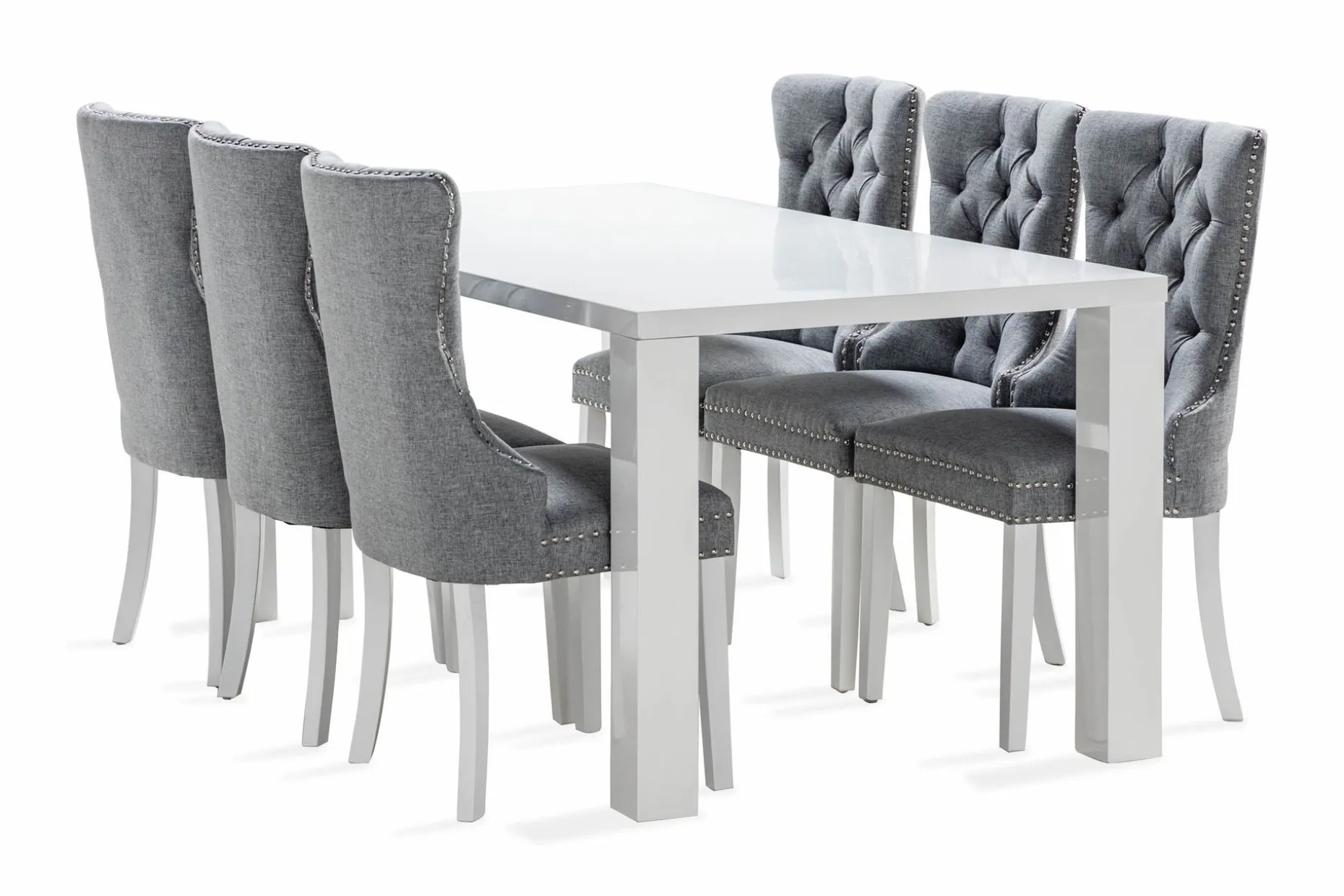 Cibus Spisegruppe 180 cm inkl. 6 Bergviken Stoler