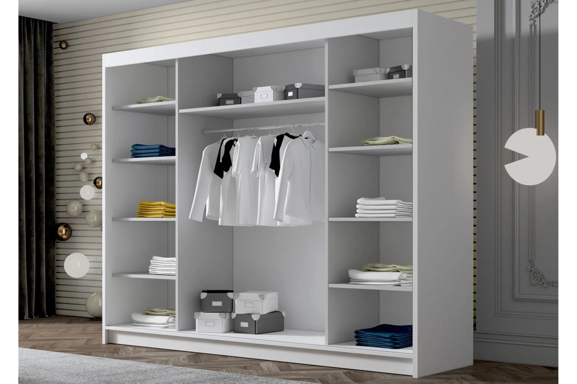 Cinerea Garderobe med Speil 250x215 cm