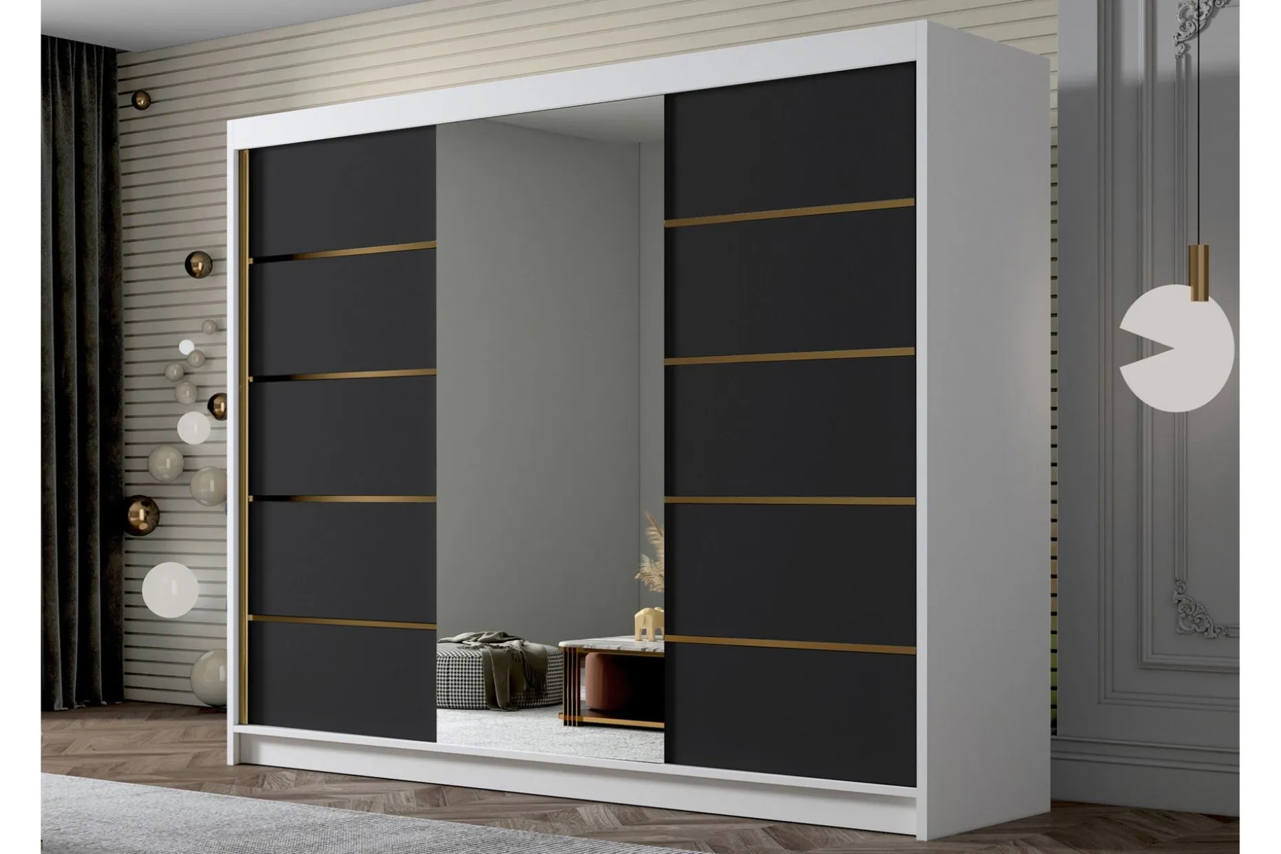 Cinerea Garderobe med Speil 250x215 cm