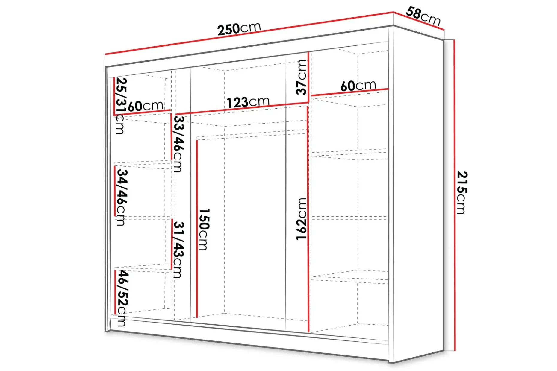 Cinerea Garderobe 250x215 cm