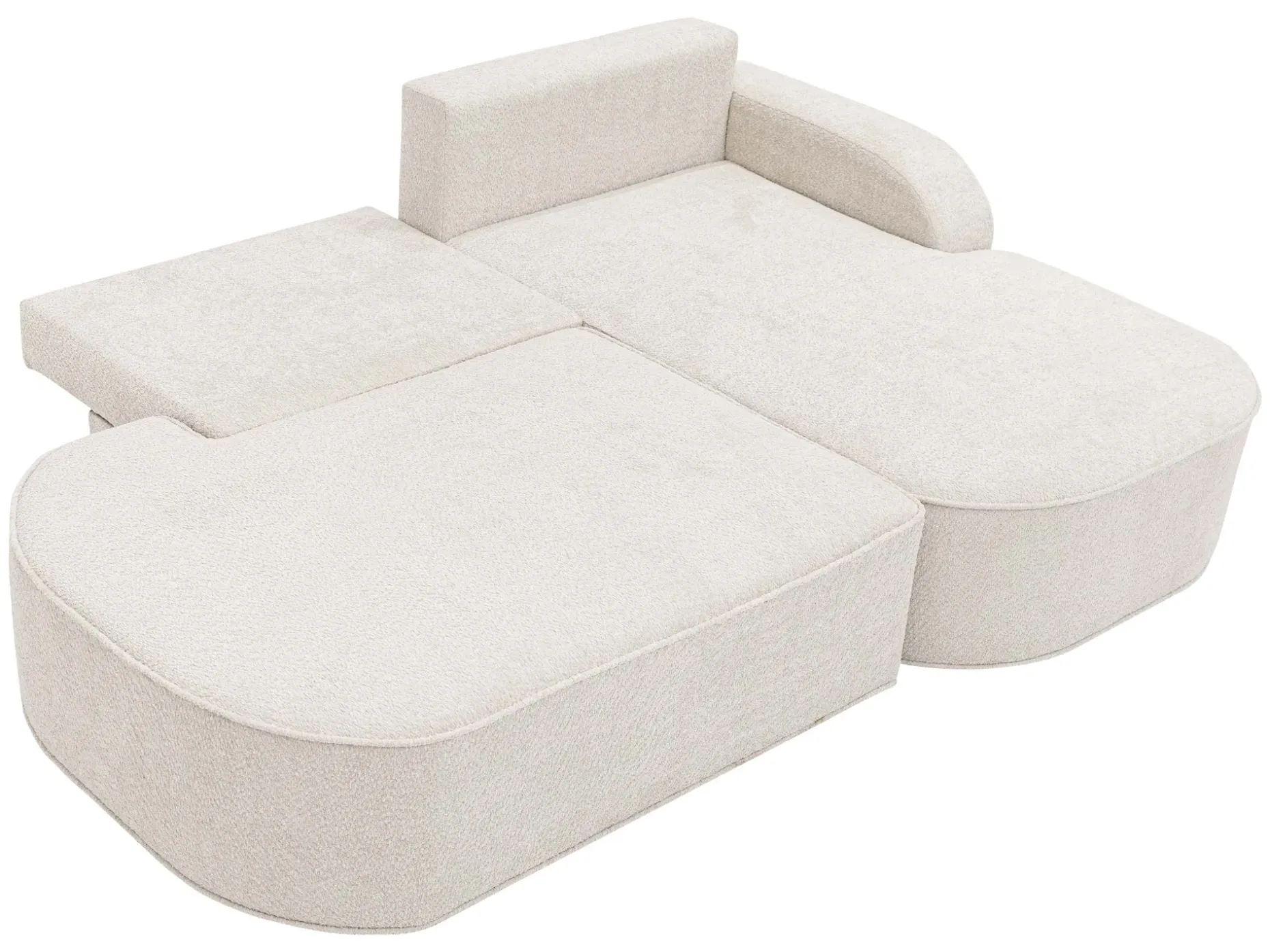 Cinrel Sovesofa med sjeselong 3-seter