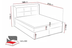 Clasic Box Kontinentalseng 160x215 cm