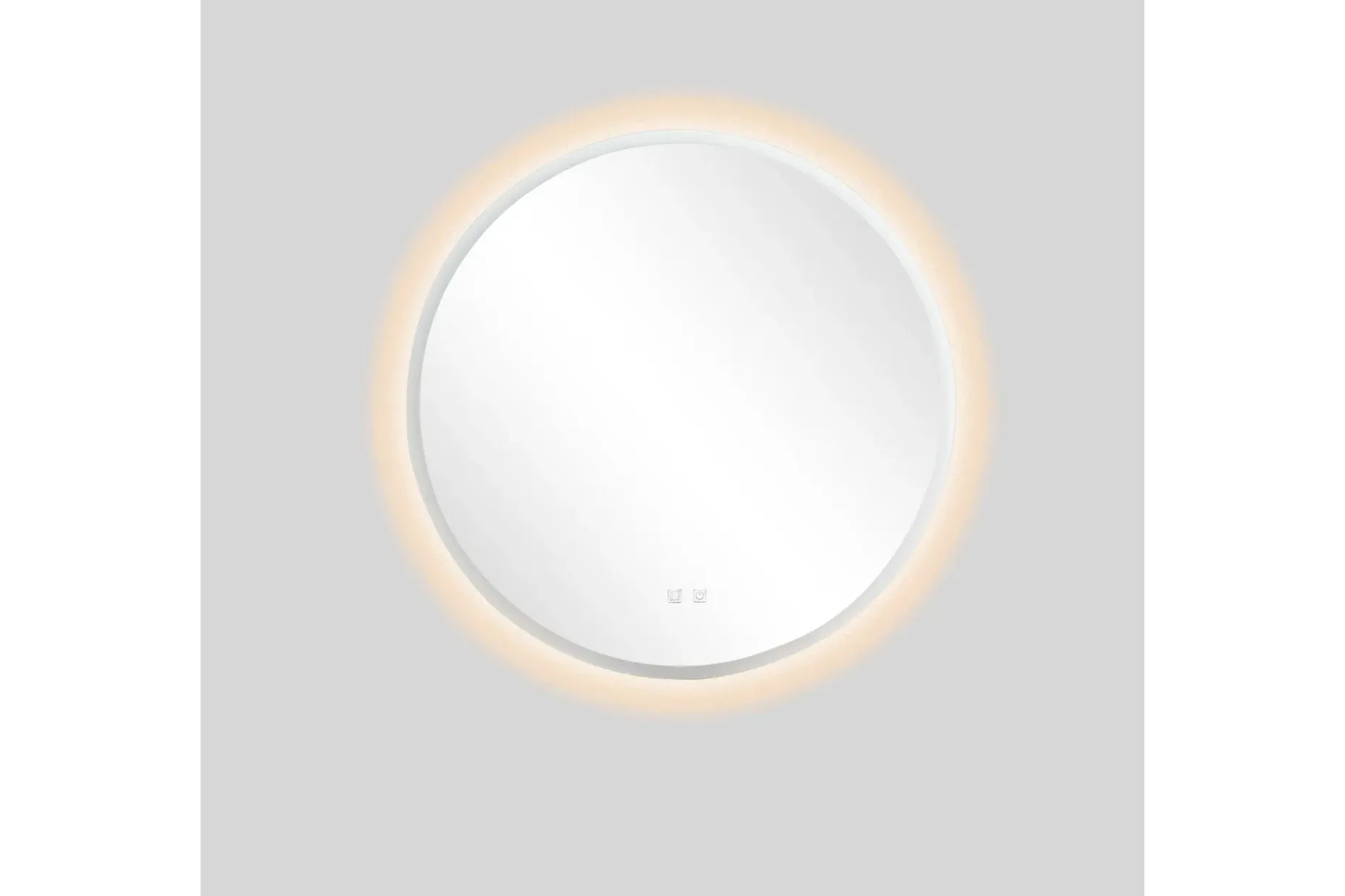 Clas Rundt Baderomsspeil med LED-belysning 100 cm