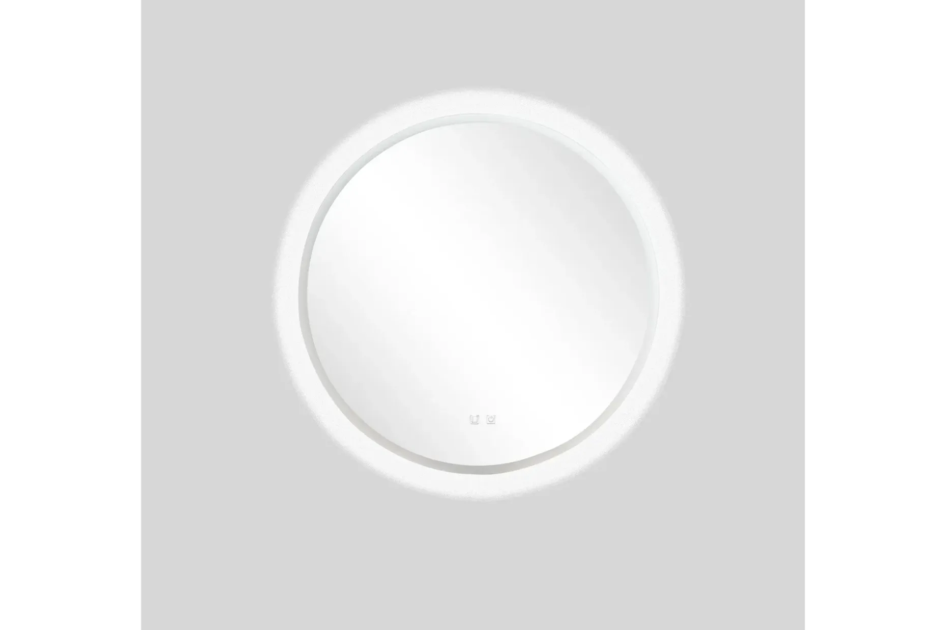 Clas Rundt Baderomsspeil med LED-belysning 100 cm