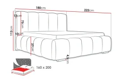 Cleaton Sengeramme 160x200 cm