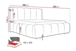 Cleaton Sengeramme 180x200 cm