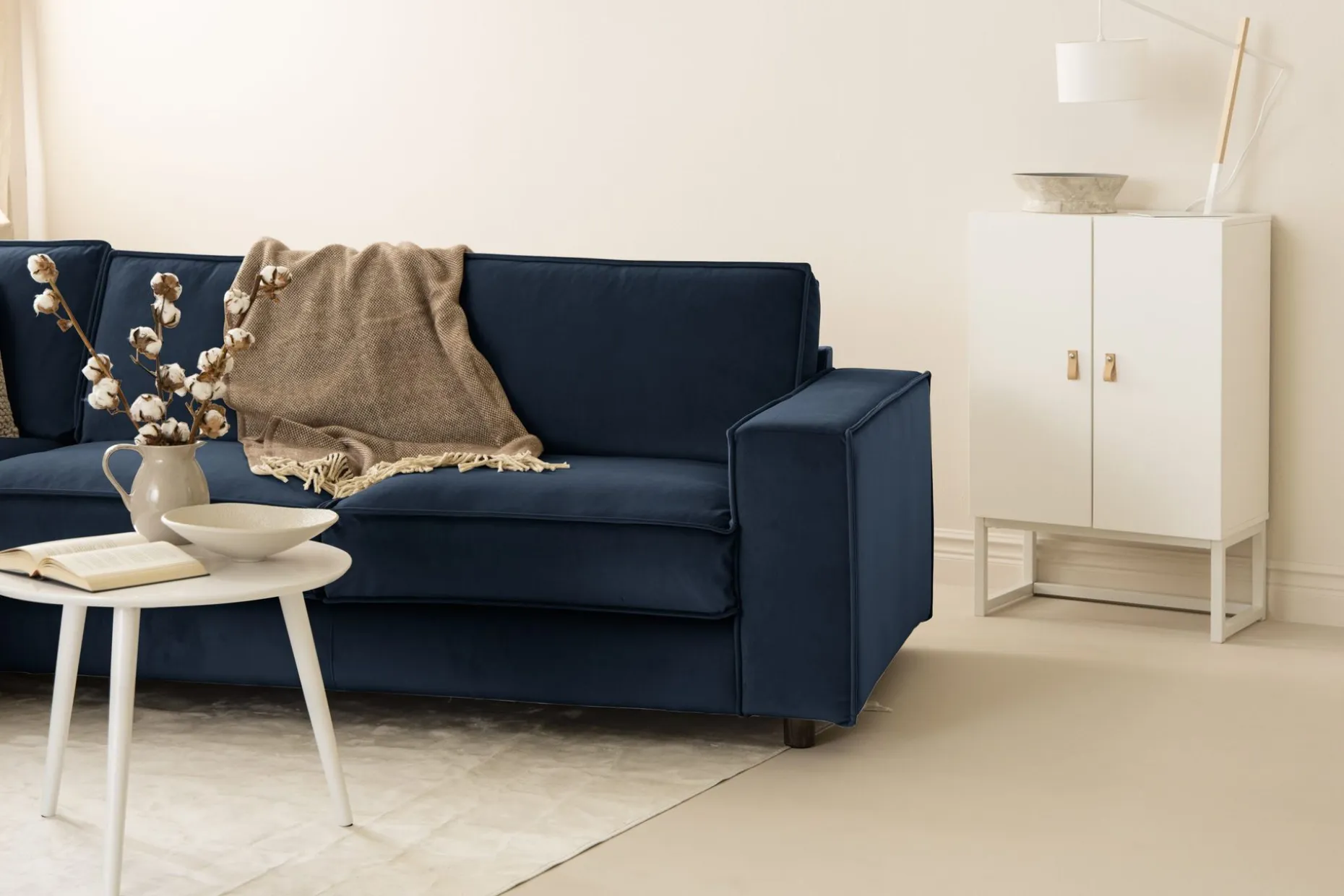 Cloudia Hjørnesofa Fløyel