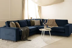 Cloudia Hjørnesofa Fløyel