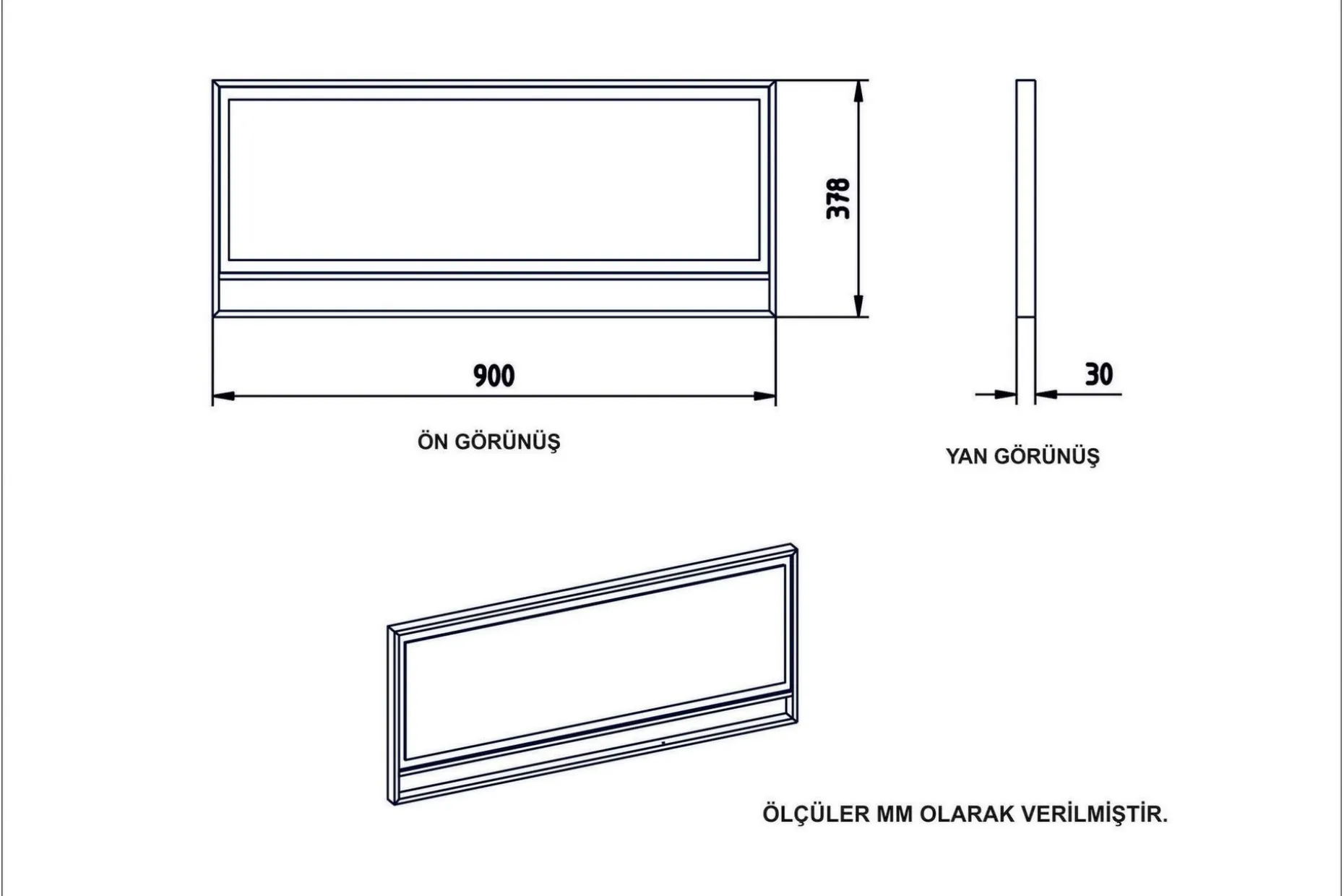 Cofield Speil 90 cm