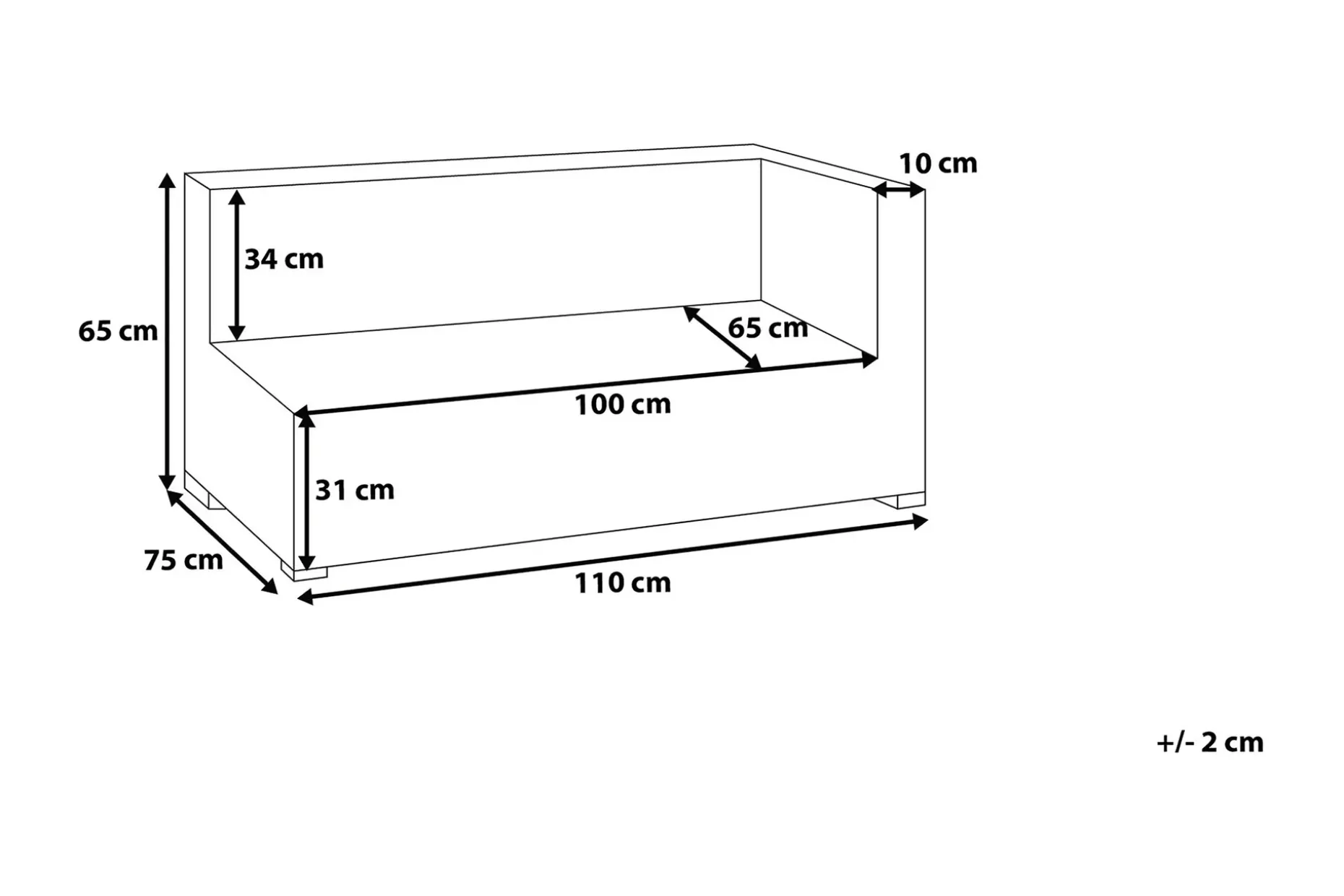 Comfy Loungegruppe 76 cm