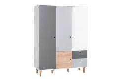 Concept Garderobe Hvit / Mørkegrå / Natur