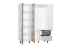 Concept Garderobe Hvit / Mørkegrå / Blå