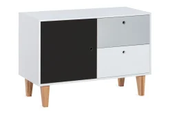 Concept Kommode Hvit / Grå / Svart