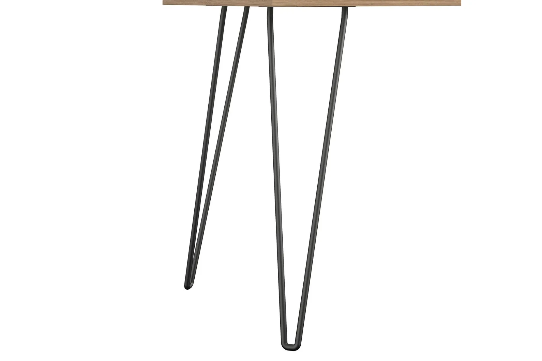 Concord Skrivebord 106 cm med Oppbevaring Skuff Grå/Natur/Sv