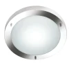 Condus H2O Plafond 1xE27 børstet stål IP44