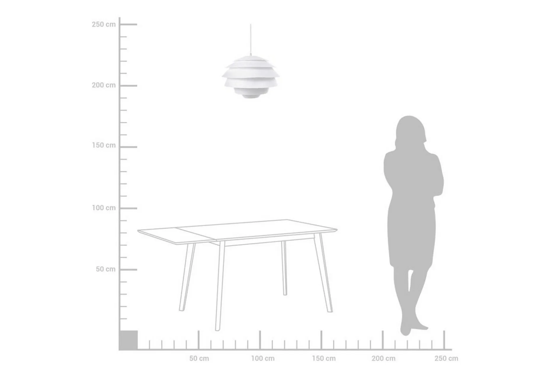 Congo Taklampe 40 cm