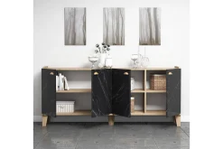 Console Eik|Marmor