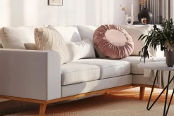 Copenhagen Compact 3-seters Vendbar L-formet Divansofa i Stoff