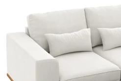 Copenhagen Compact 3-seters Vendbar L-formet Divansofa i Stoff