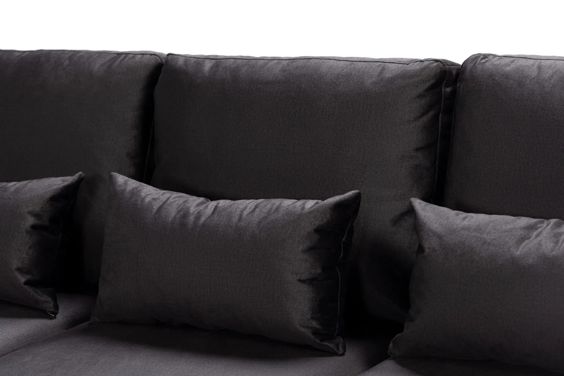 Copenhagen Compact 4-seters Venstrevendt U-formet Large Sofa med Divan og Sjeselong i Fløyel