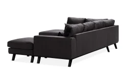 Copenhagen Compact 4-seters Venstrevendt U-formet Large Sofa med Divan og Sjeselong i Fløyel