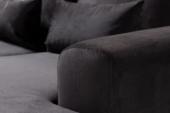 Copenhagen Compact 4-seters Venstrevendt U-formet Large Sofa med Divan og Sjeselong i Fløyel