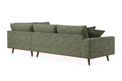 Copenhagen Premium 4-personers Højrevendt L-formet Dyb Chaiselongsofa i Chenille