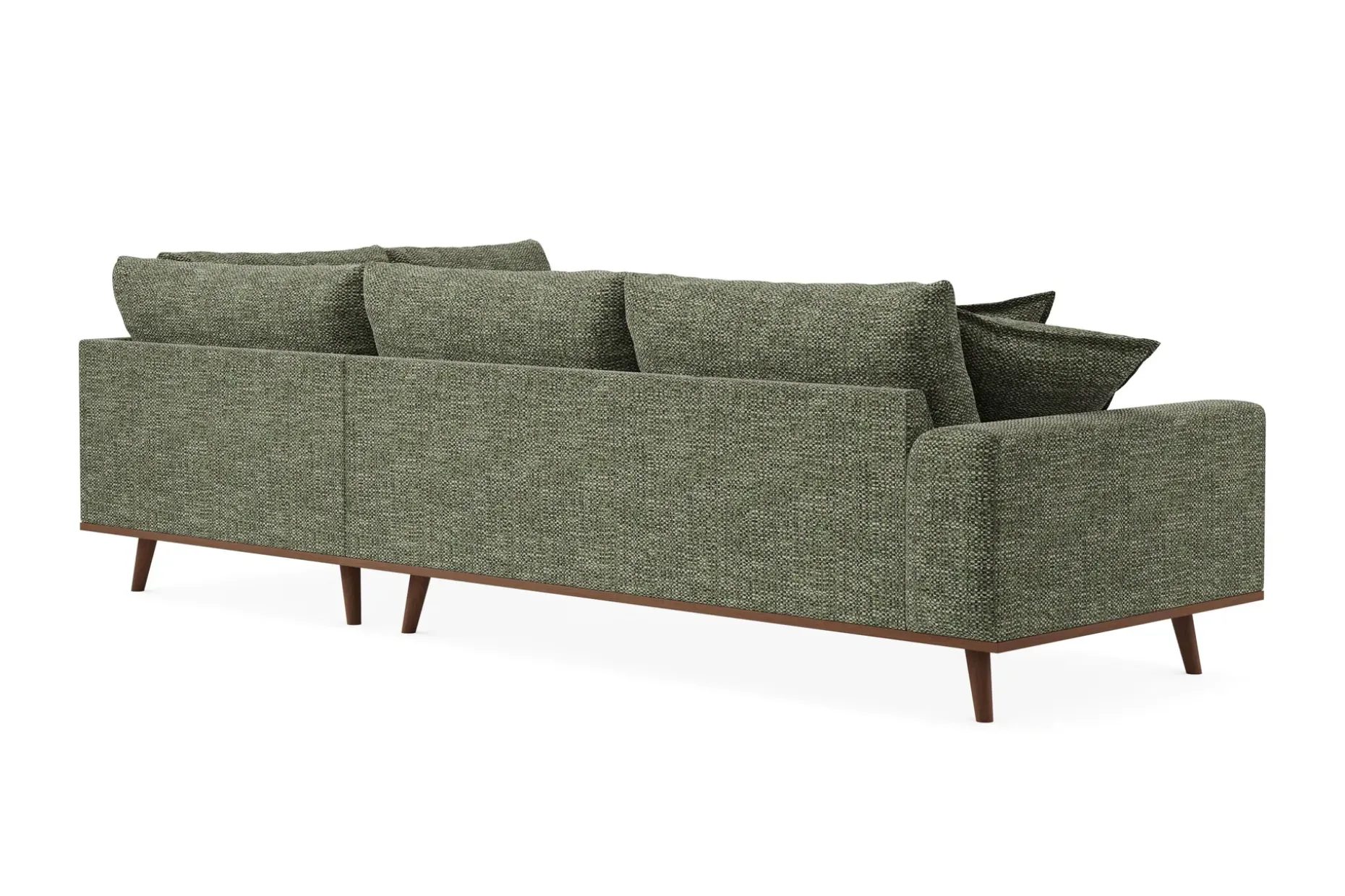 Copenhagen Premium 4-personers Højrevendt L-formet Dyb Chaiselongsofa i Chenille