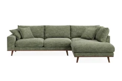 Copenhagen Premium 4-personers Højrevendt L-formet Dyb Chaiselongsofa i Chenille