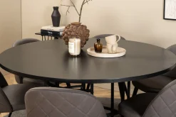 Copenhagen Spisegruppe 140 cm Rund med 6 Velvet Stoler