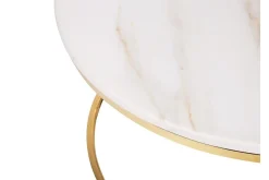 Coralla Sofabord 70 cm Rundt Marmormønster