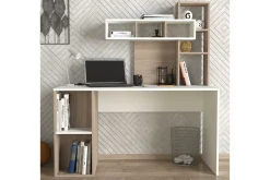 Coralle Skrivebord 140 cm med Oppbevaringshyller
